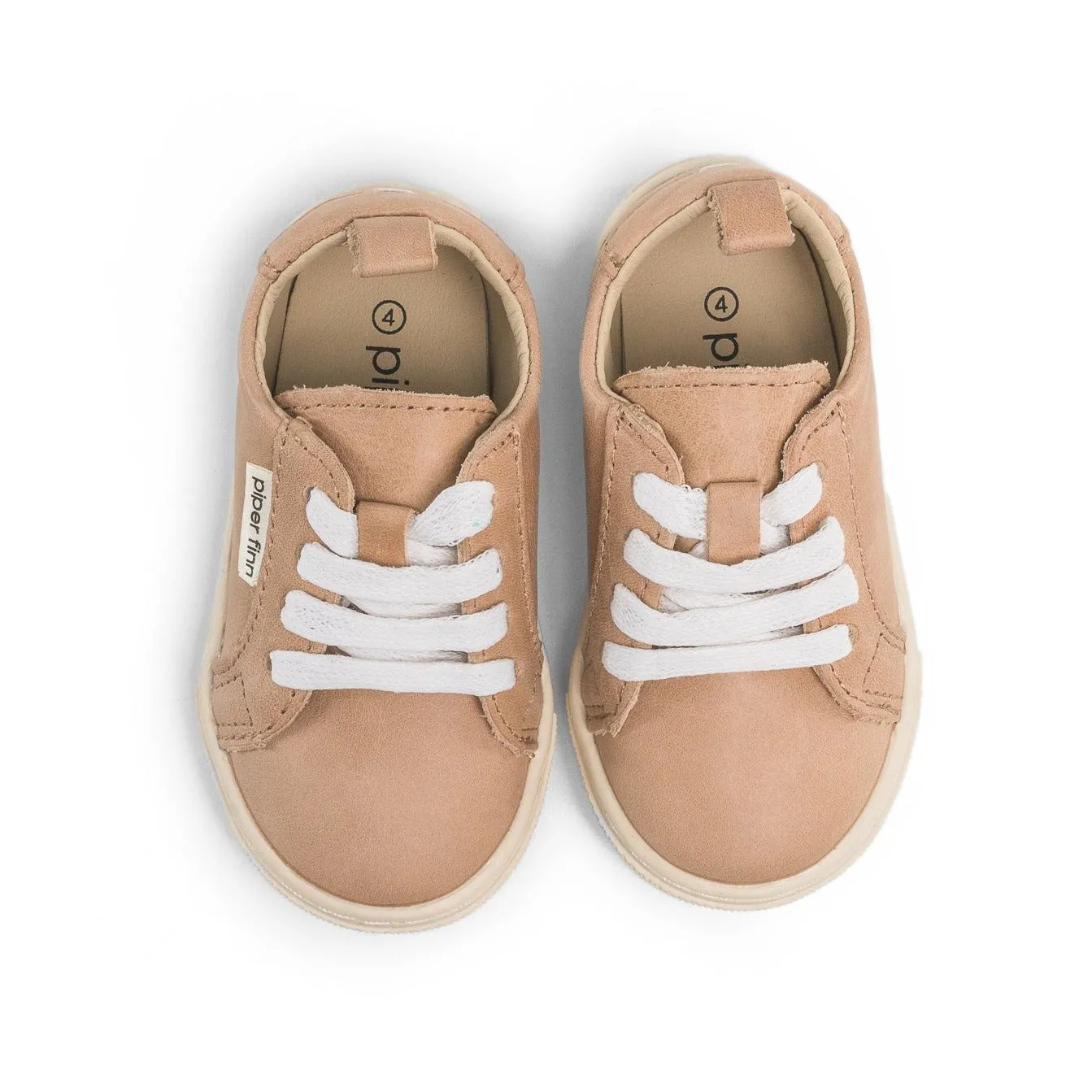 Tan Waxed - Low Top Sneakers