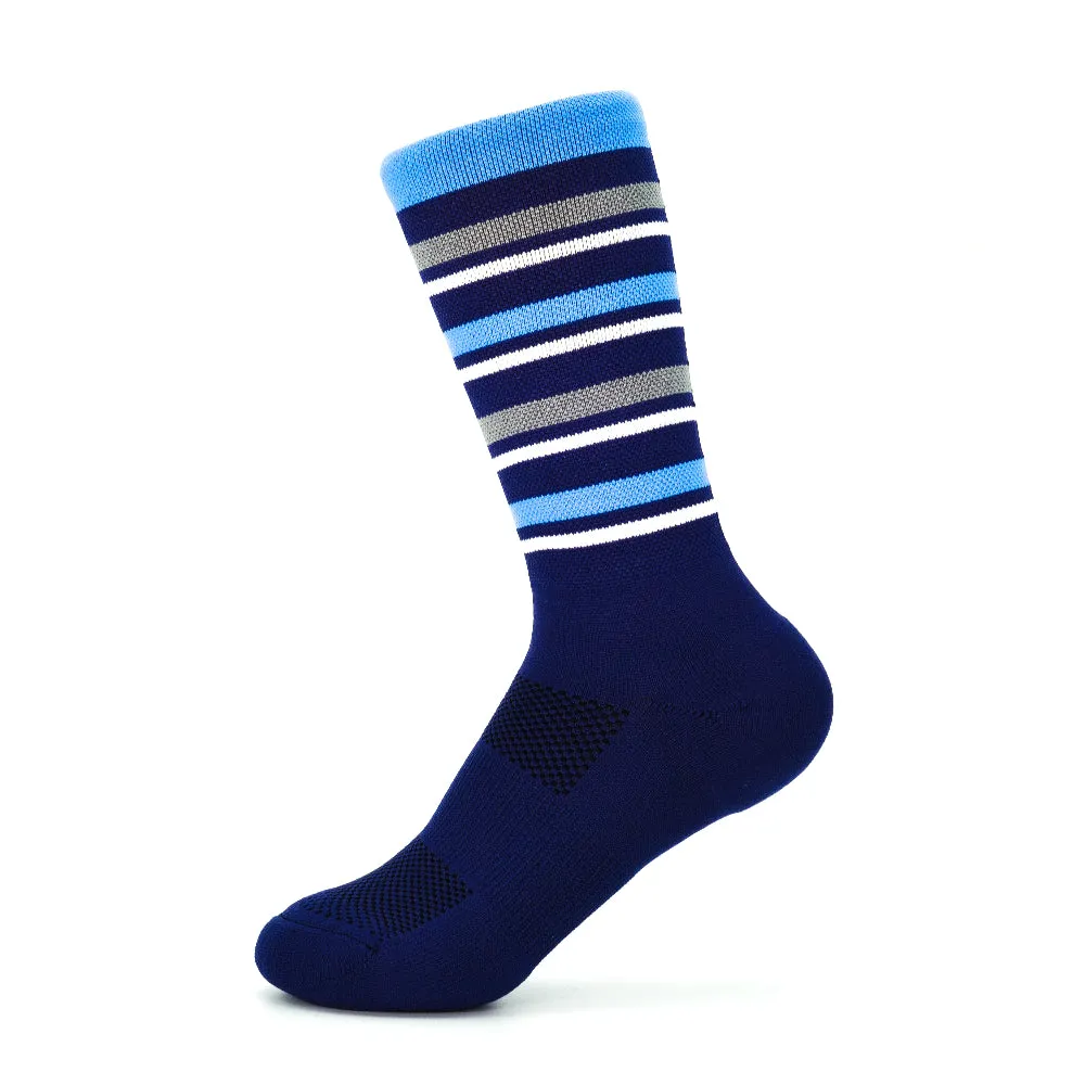 Team Sock - Navy   Light Blue**