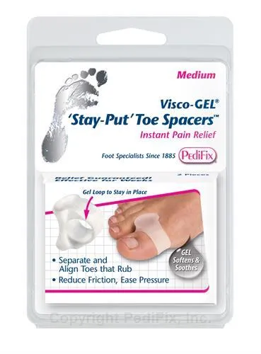 Visco-GEL Stay-Put Toe Spacers