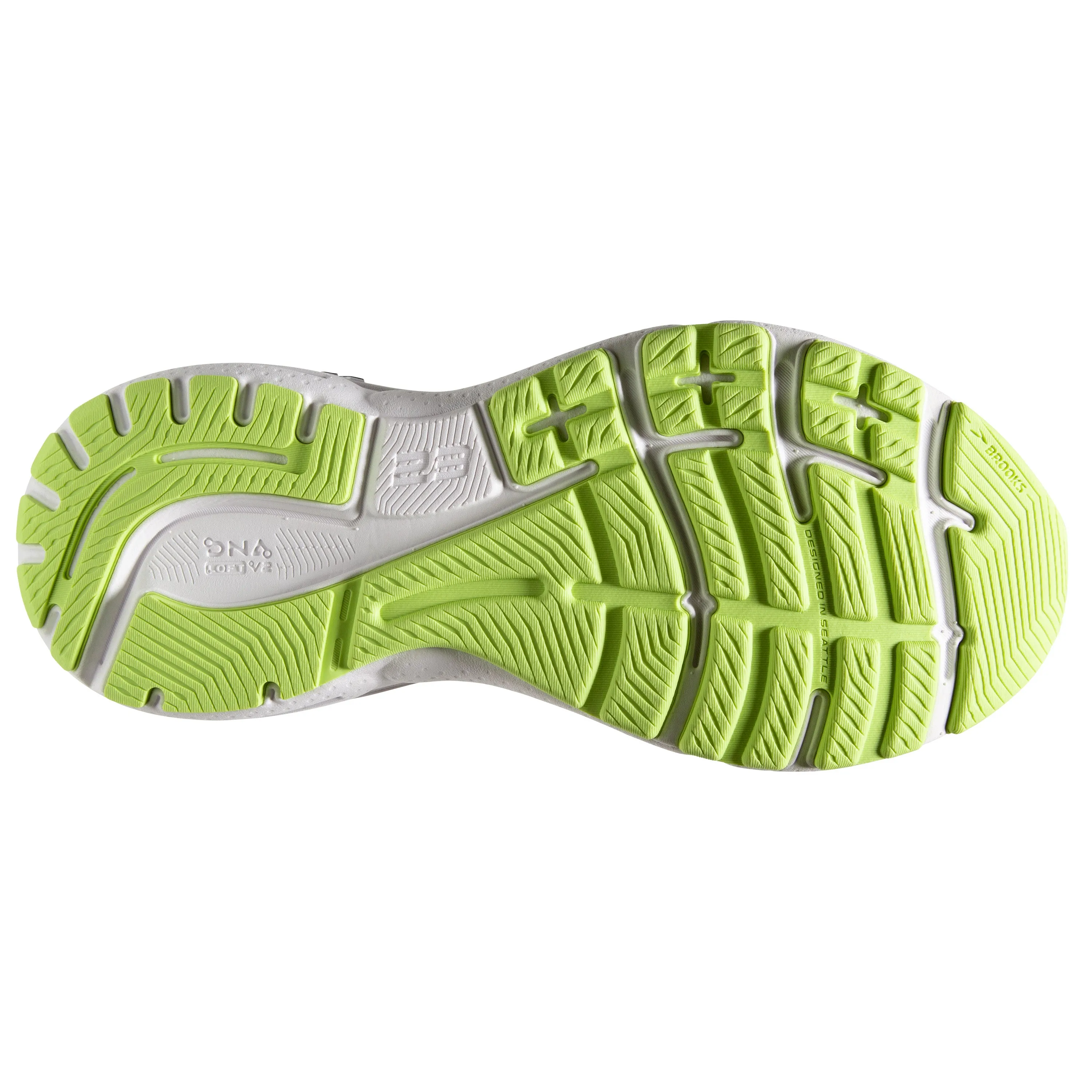 Women's Brooks Adrenaline GTS 23 1203811D037 Color: Black/Gunmetal/Sharp Green (WIDE WIDTH)