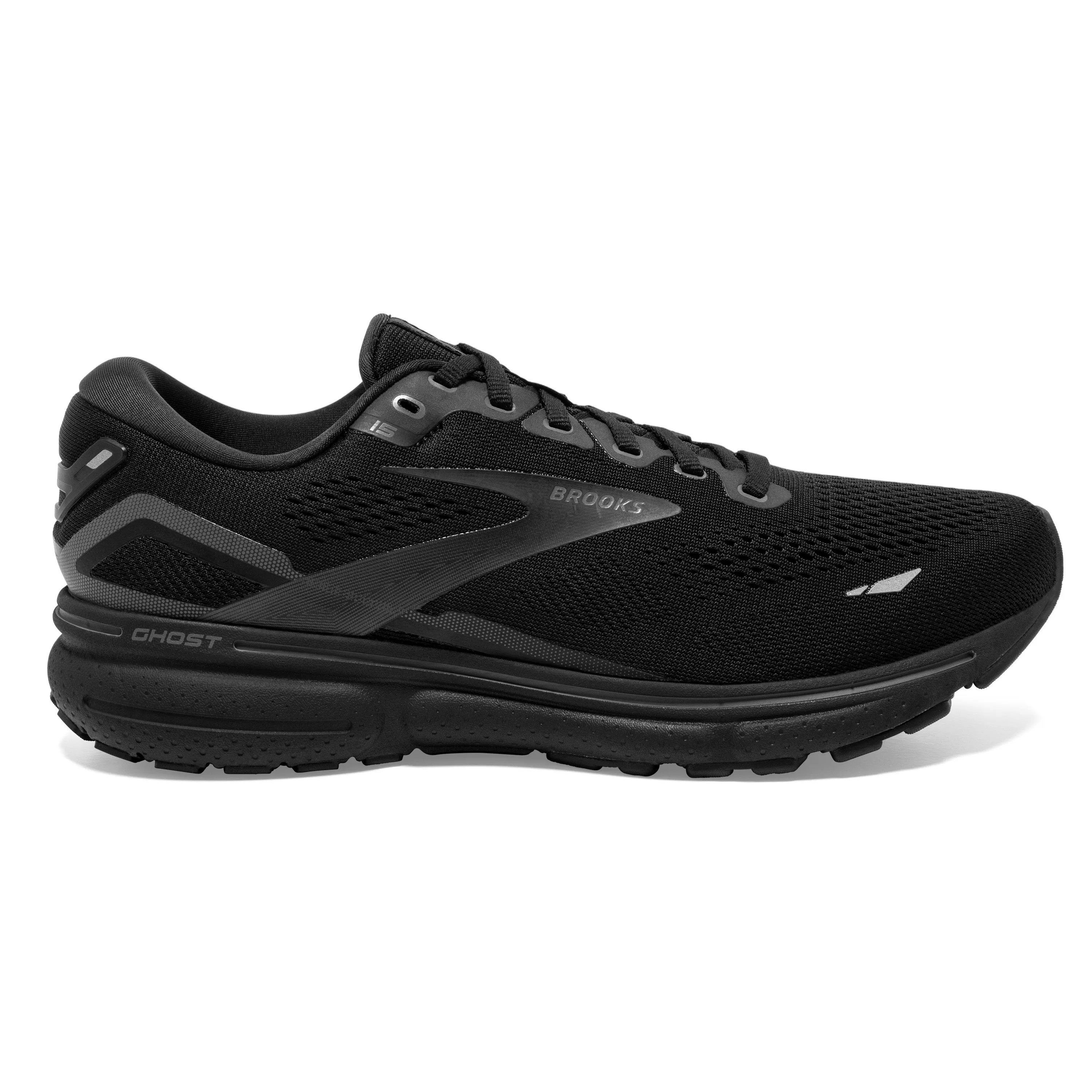 Women's Brooks Ghost 15 1203801B020 Color: Black/Black/Ebony